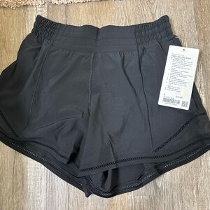 lululemon Hotty Hot HR short 4 inch with lace trim